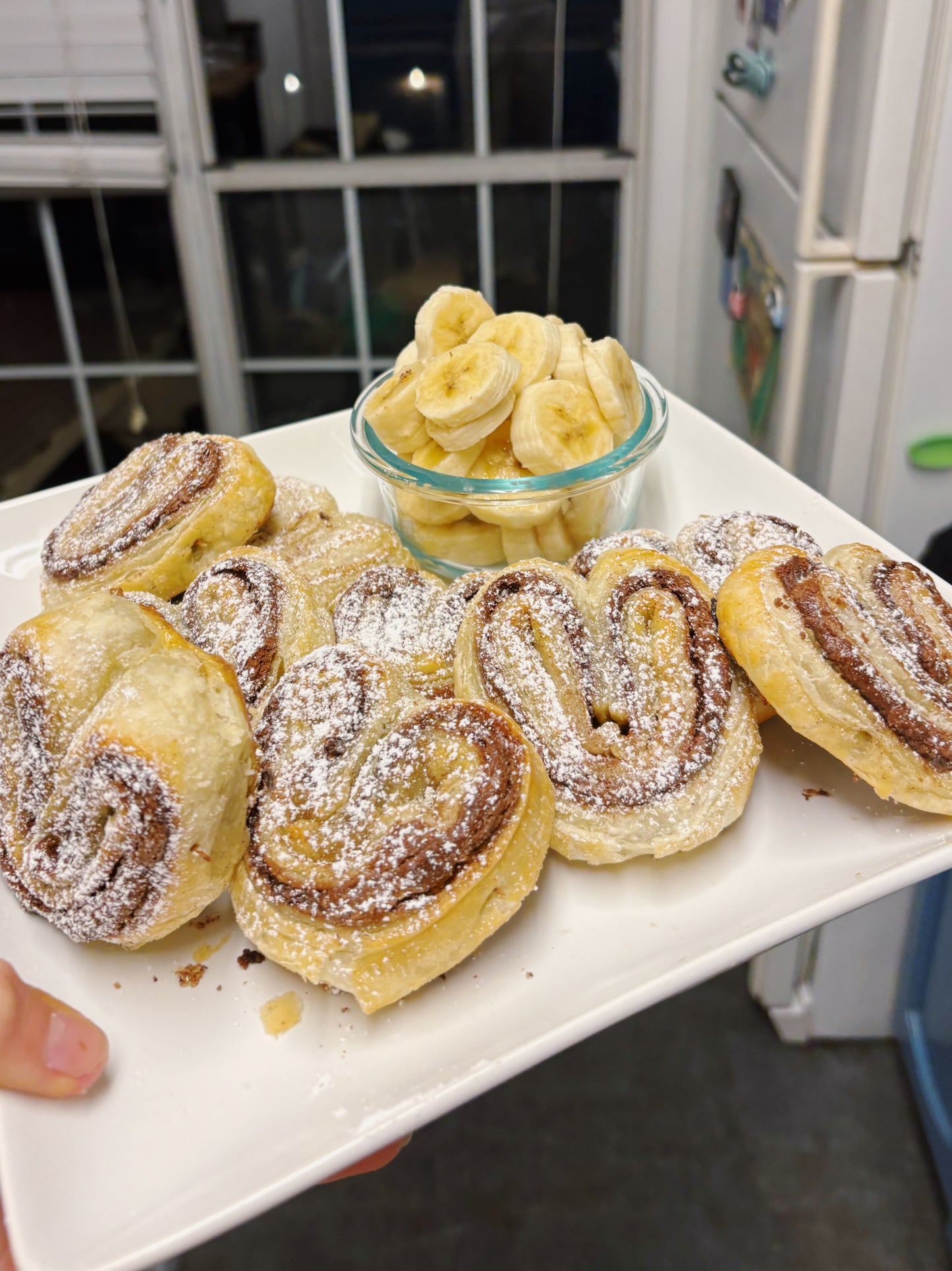 nutella heart pastries