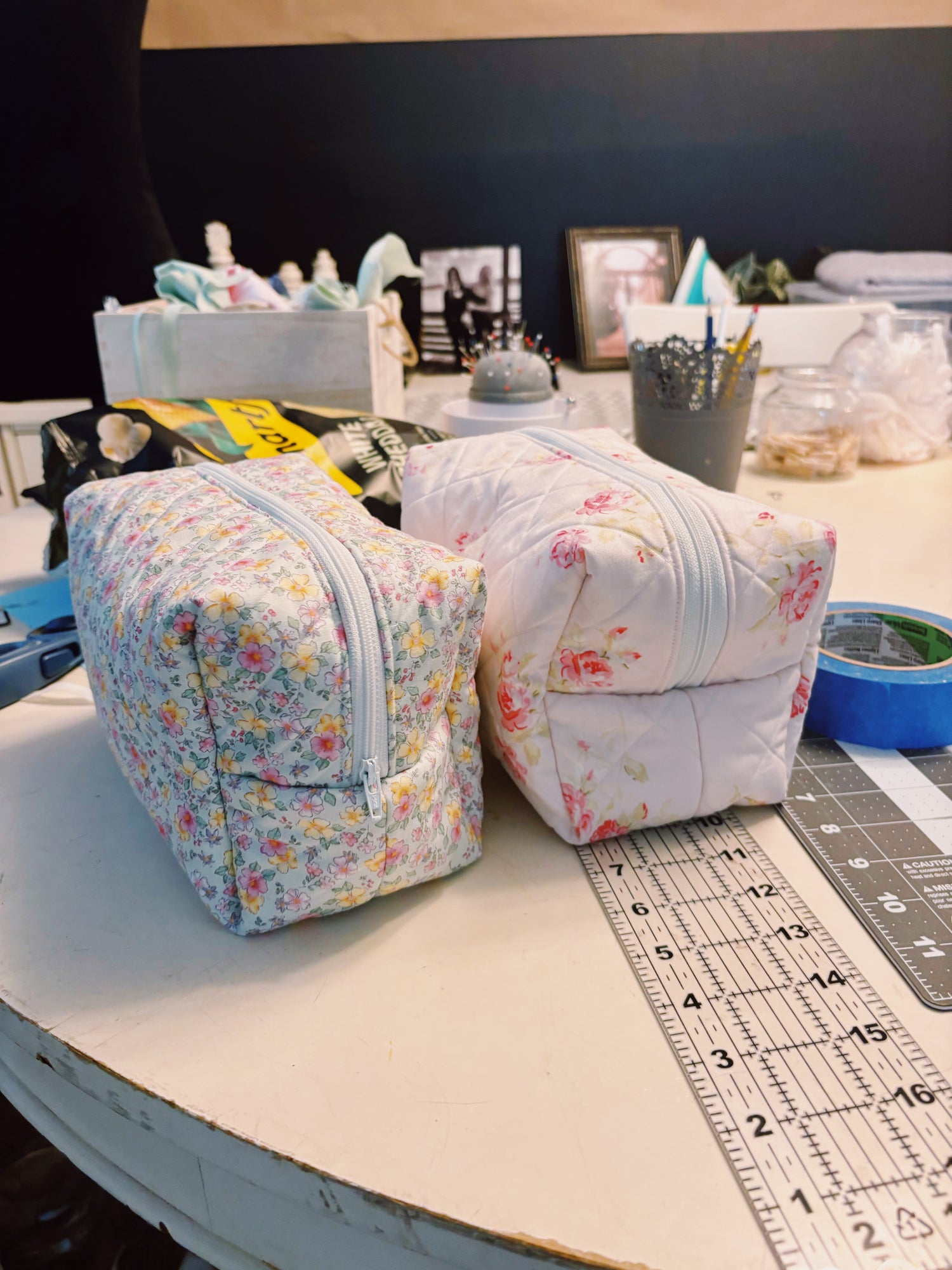 hand sewn makeup bags