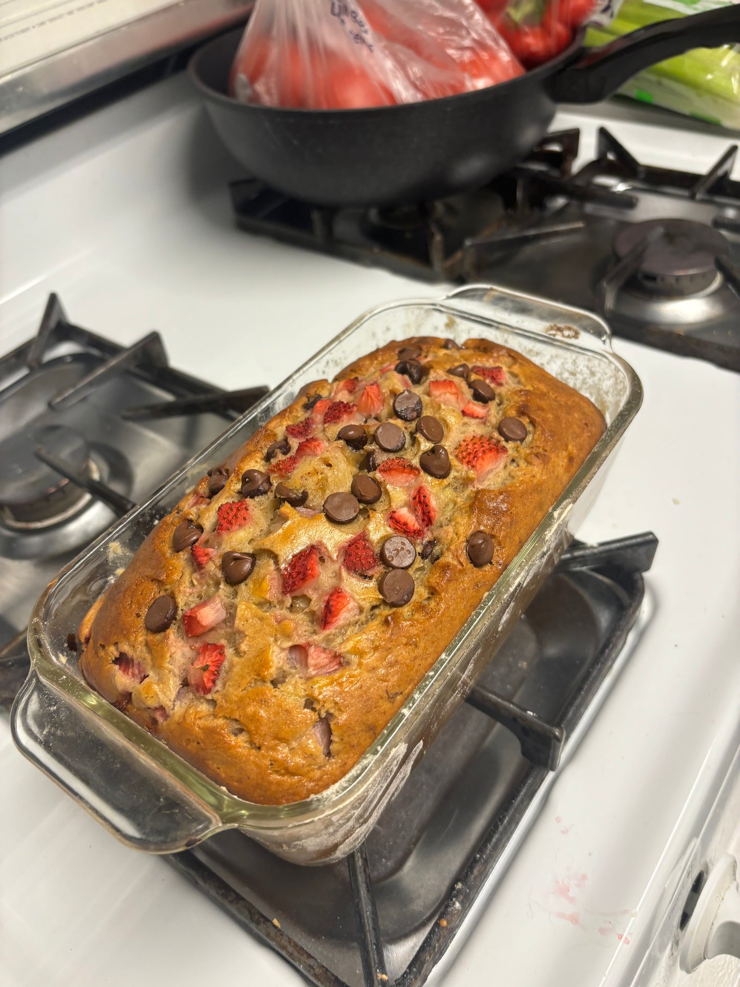 strawberry chocolate chip banana bread